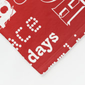 クリスマスの流行語ファイアボール緋色 フリースブランケット (角)