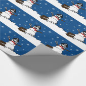 クリスマスの海賊雪だるま ラッピングペーパー (角)