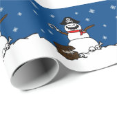 クリスマスの海賊雪だるま ラッピングペーパー (ロールコーナー)