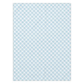 クリスマスの淡いブルーの水彩画の雪片パターン テーブルクロス (正面)