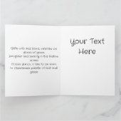 クリスマスの渦巻き赤、緑、白 カード (内部)