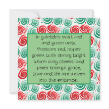 クリスマスの渦巻き赤、緑、白