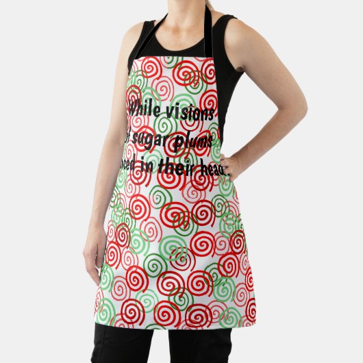 クリスマスの渦巻き エプロン (インサイチュ)