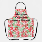 クリスマスの渦巻き エプロン (正面)