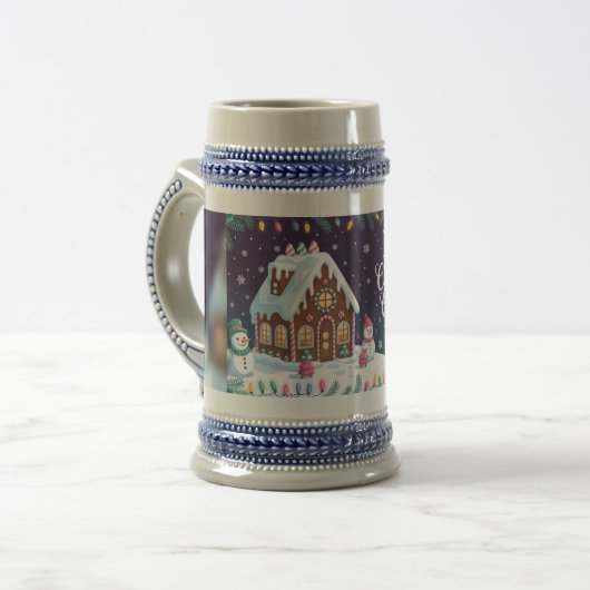 クリスマスの温もり ビールジョッキ (正面左)