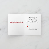 クリスマスの準備ができているトナカイ カード (内部)