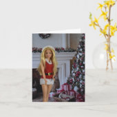 クリスマスの準備ができている。クリスマスカード カード (黄色い花)