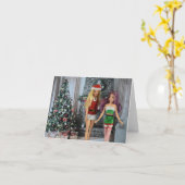 クリスマスの準備ができている。クリスマスカード カード (黄色い花)