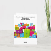 クリスマスの準備ができている。クリスマスカード カード (裏面)