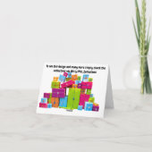 クリスマスの準備ができている。クリスマスカード カード (裏面)