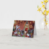 クリスマスの準備ができている。クリスマスカード カード (黄色い花)