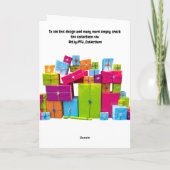 クリスマスの準備ができている。クリスマスカード カード (裏面)