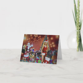 クリスマスの準備は万端。クリスマスカード カード