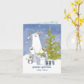 クリスマスの準備 カード (黄色い花)