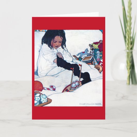 クリスマスの準備、ジェシー・ウィルコックス・スミス カード (正面)
