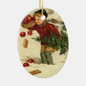 クリスマスの準備 セラミックオーナメント (裏面)