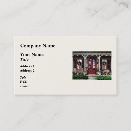 クリスマスの準備 名刺 (正面)