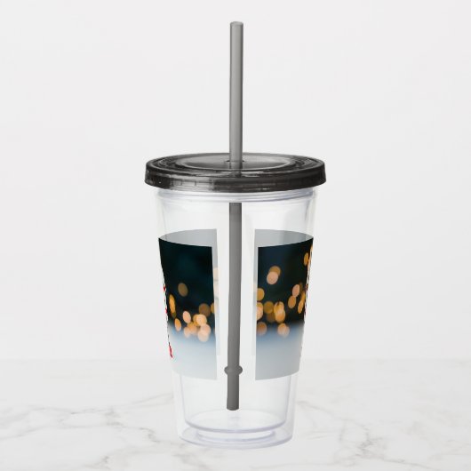 クリスマスの滑りやすいジョーくるみ割り人形オーナメント アクリルタンブラー (右)