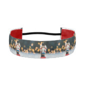 クリスマスの滑りやすいジョーくるみ割り人形オーナメント アスレチックヘッドバンド (正面)