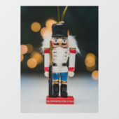 クリスマスの滑りやすいジョーくるみ割り人形オーナメント ウィンドウサイン (シート)