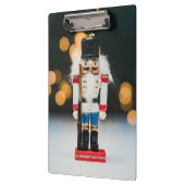 クリスマスの滑りやすいジョーくるみ割り人形オーナメント クリップボード (左)