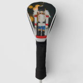 クリスマスの滑りやすいジョーくるみ割り人形オーナメント ゴルフヘッドカバー (正面)