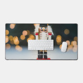 クリスマスの滑りやすいジョーくるみ割り人形オーナメント デスクマット (キーボード&マウス)