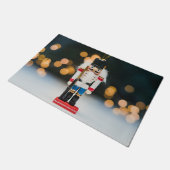 クリスマスの滑りやすいジョーくるみ割り人形オーナメント ドアマット (アングル)