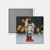 クリスマスの滑りやすいジョーくるみ割り人形オーナメント マグネット (正面/裏面)