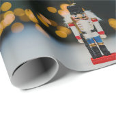 クリスマスの滑りやすいジョーくるみ割り人形オーナメント ラッピングペーパー (ロールコーナー)