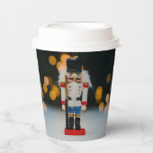 クリスマスの滑りやすいジョーくるみ割り人形オーナメント 紙コップ (正面)