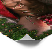 クリスマスの滑りやすいジョーゲイプライドギフトLGBTQIA cand ポスター (角)