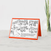 クリスマスの演劇のオーディションを受けている齧歯動物 シーズンカード (正面)