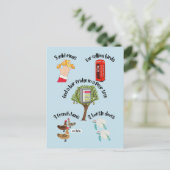 クリスマスの漫画おもしろいの12日 シーズンポストカード (スタンド正面)