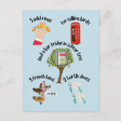 クリスマスの漫画おもしろいの12日 シーズンポストカード (正面)