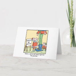 クリスマスの漫画の小妖精や小人の聴覚 シーズンカード