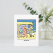 クリスマスの漫画のUggのブーツ シーズンポストカード (スタンド正面)