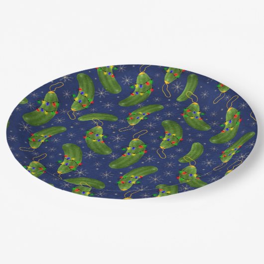 クリスマスの漬物 ペーパープレート (アングル)