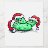 クリスマスの漬物 ワインラベル (シングルラベル)