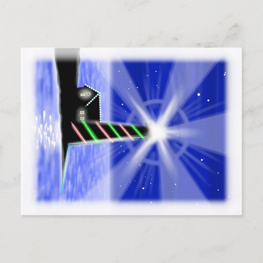 クリスマスの灯台のポストカード シーズンポストカード (正面)