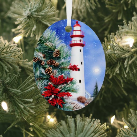 クリスマスの灯台 メタルオーナメント (インサイチュ)