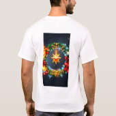**クリスマスの炎と氷** Tシャツ (裏面)