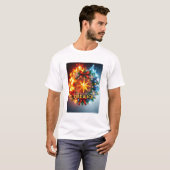 **クリスマスの炎と氷** Tシャツ (正面フル)