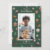 クリスマスの焼き菓子写真 シーズンカード (正面)