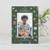 クリスマスの焼き菓子写真 シーズンカード (スタンド正面)