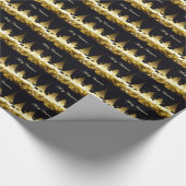 クリスマスの照明および雪だるまの包装紙 ラッピングペーパー (角)