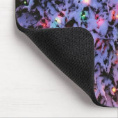 クリスマスの照明および雪のmousepad マウスパッド (コーナー)