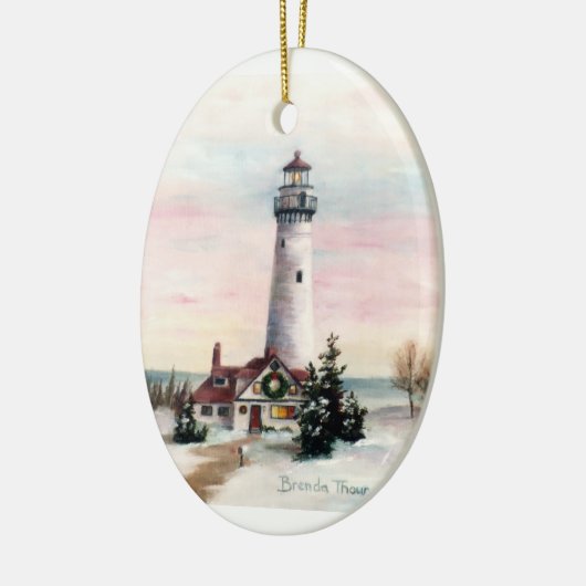 クリスマスの照明のクリスマスのオーナメント セラミックオーナメント (左)