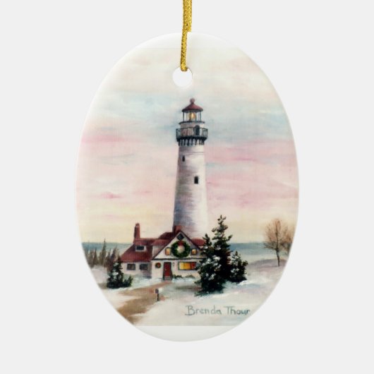 クリスマスの照明のクリスマスのオーナメント セラミックオーナメント (正面)