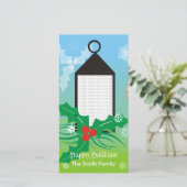 クリスマスの照明の写真カード シーズンカード (スタンド正面)